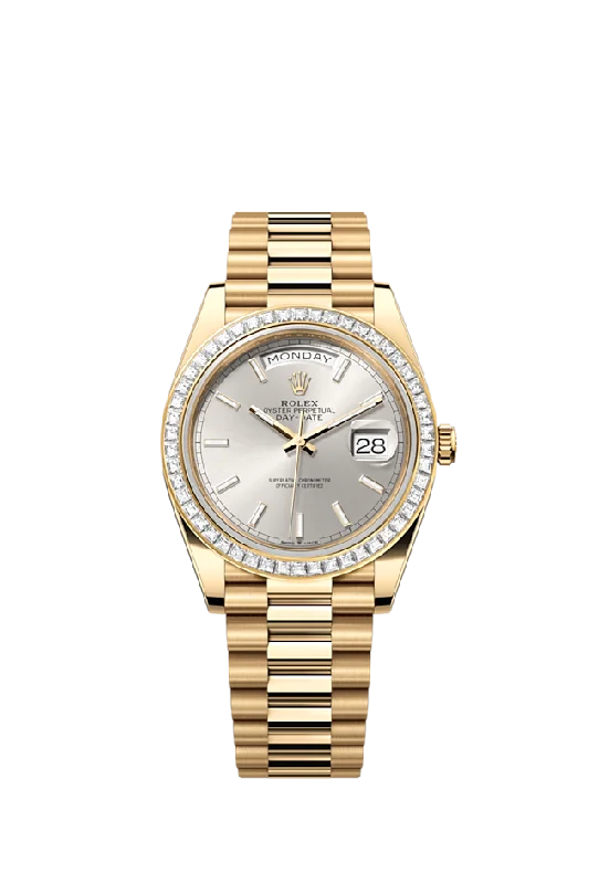 Rolex Day-Date 40. 18k Yellow Gold with Diamond-set. 40mm. Ref# 228398tbr-0040