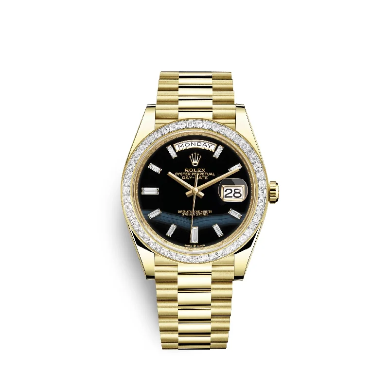 Rolex Day-Date. 40mm. 18k Yellow Gold and Diamonds. Ref# 228398tbr-0038