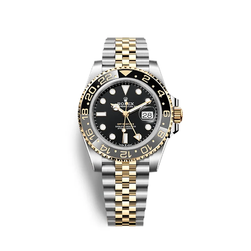 Rolex GMT-Master II. 40mm. Oystersteel and 18k Yellow Gold. Ref# 126713GRNR-0001