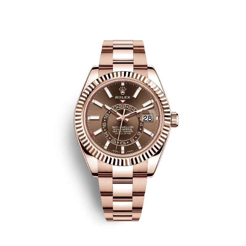 Rolex Sky-Dweller 42mm. 18k Everose Gold. Ref# 326935-0006