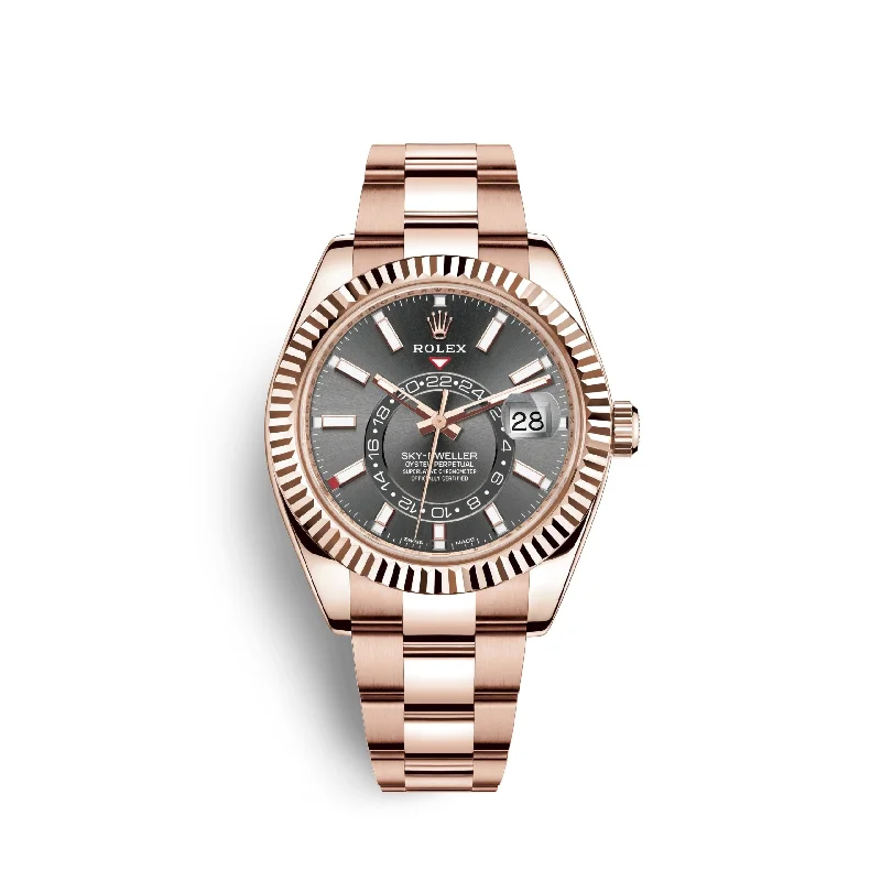 Rolex Sky-Dweller 42mm. 18k Everose Gold. Ref# 326935-0007