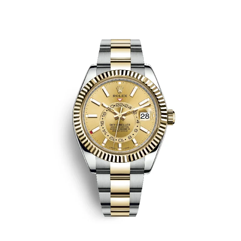 Rolex Sky-Dweller 42mm. Oystersteel and 18k Yellow Gold. Ref# 326933-0001