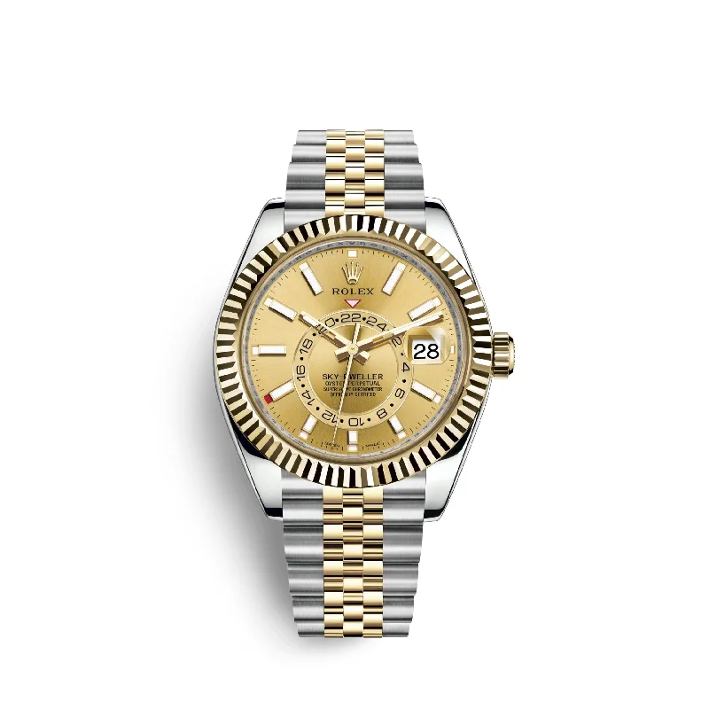 Rolex Sky-Dweller 42mm. Oystersteel and 18k Yellow Gold. Ref# 326933-0004