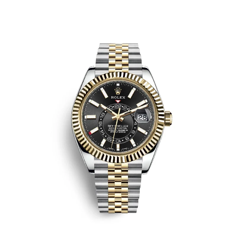 Rolex Sky-Dweller 42mm. Oystersteel and 18k Yellow Gold. Ref# 326933-0005