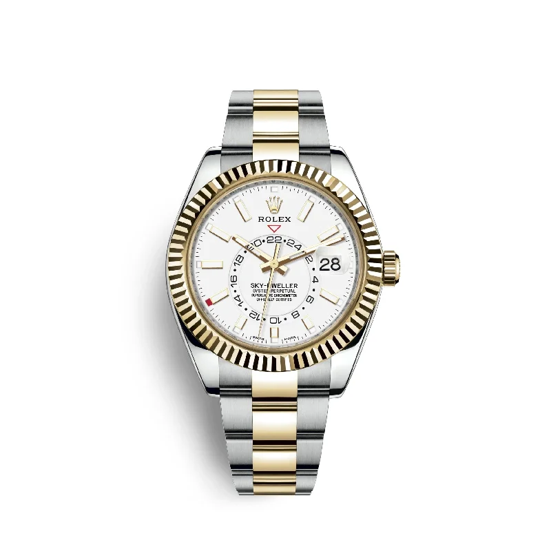 Rolex Sky-Dweller 42mm. Oystersteel and 18k Yellow Gold. Ref# 326933-0009