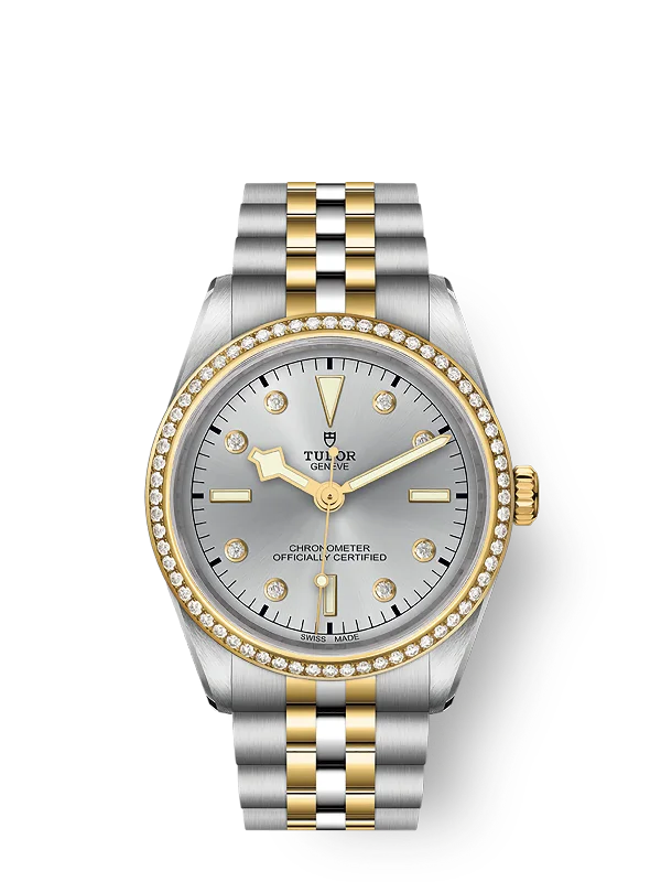 Tudor Black Bay 36 S&G. 316L Stainless Steel. 18k Yellow Gold and Diamonds. Ref# M79653-0006