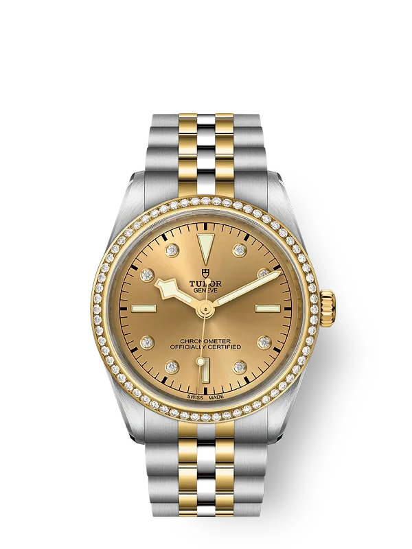 Tudor Black Bay 36 S&G. 316L Stainless Steel. 18k Yellow Gold and Diamonds. Ref# M79653-0007