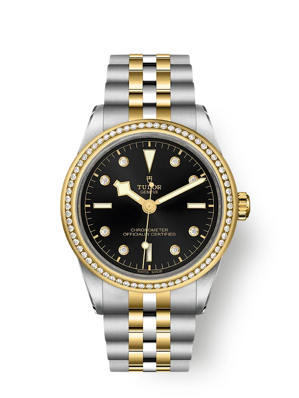 Tudor Black Bay 39 S&G. 316L Stainless Steel. 18k Yellow Gold and Diamonds. Ref# M79673-0005