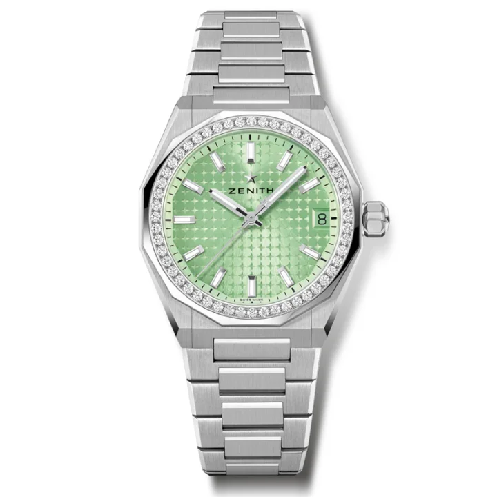 Zenith Defy Skyline 36 Green Dial & Diamond Bezel - 16.9400.670/61.I001